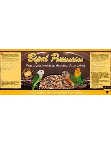 pasta de cria BIPAL PSITTACIDAE para pequeñas psitacidas, 12 kg